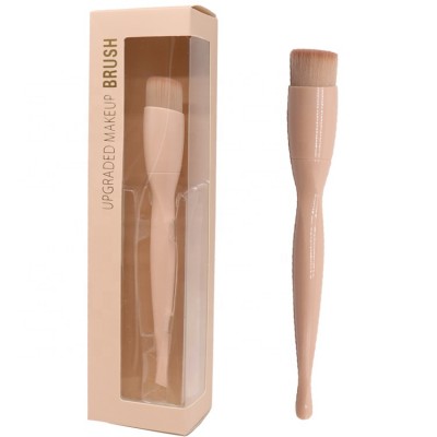 High Quality Synthetic Hair Pp Handle Single Cosmetic Brush With Window Box Makeup Brush Foundation Brush