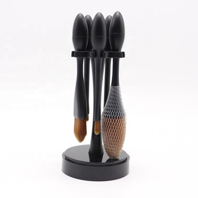 2020 Hot Sale 5pcs Black ABS Handle Daily Used Cosmetic Beauty Tool Mini Makeup Brush Set With Box